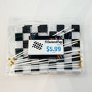 1 DZ - F1 CHECKERED 14*21CM