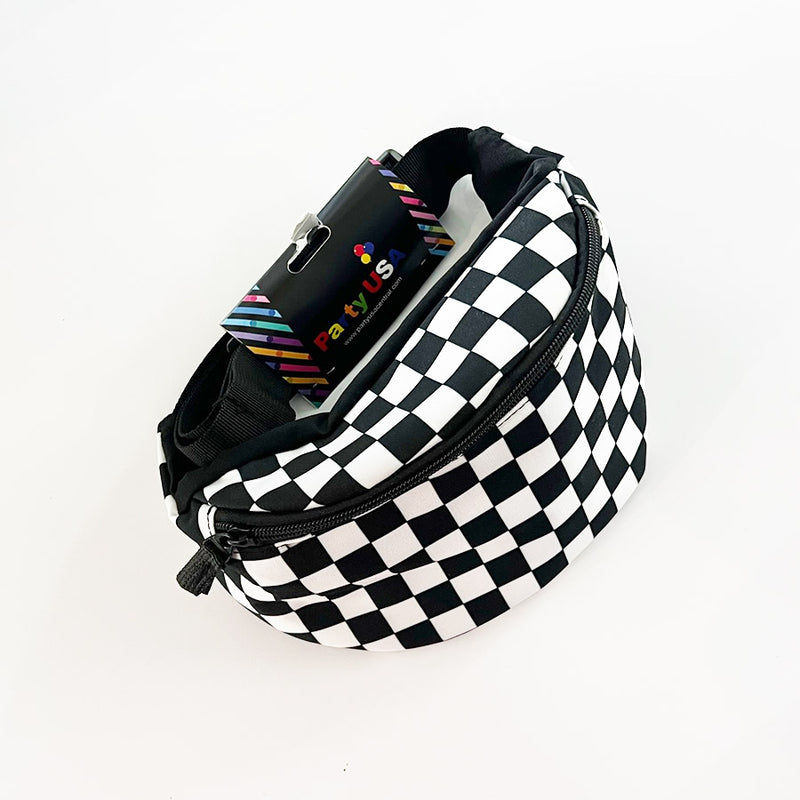 RACING CHECKERED FANNY PACK