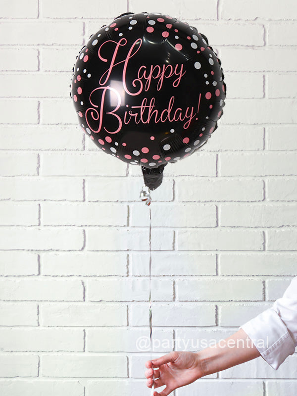 Pink Birthday Celebration Helium Foil Balloon
