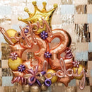 BB15 - Grand Marquee Happy B-Day Balloon Bouquet