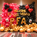 Mega Casino Themed Balloon Wall
