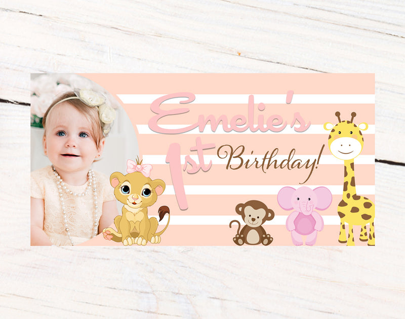 Queen of the Jungle Birthday Personalized Banner
