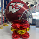 BB06A- Balloon Centerpiece Chiefs Helmet