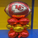 BB05A- Balloon Centerpiece Chiefs Football
