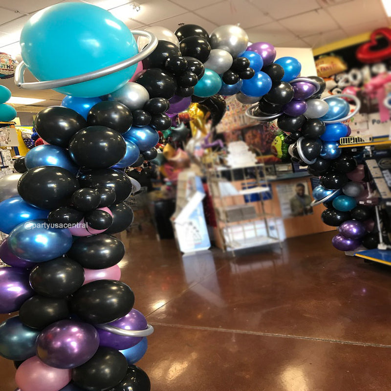Organic Balloon Arch Outer Space Size 6x6