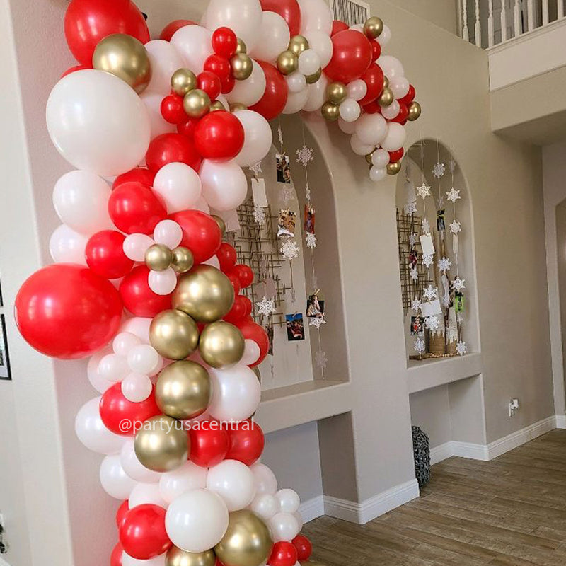 Holiday Organic Balloon Demi Arch - Or choose your colors