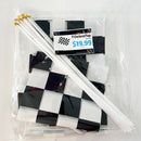 1 DZ - F1 CHECKERED 30*45CM