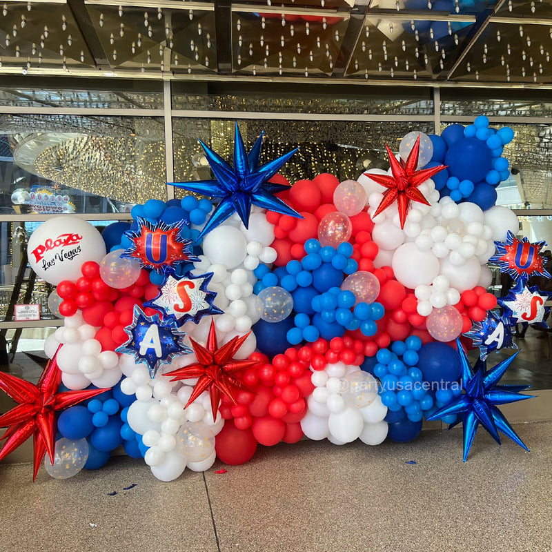 Themed Balloon Wall - Patriotic or your choice of Theme