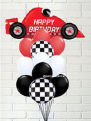 BB2 - Birthday Race Car Balloon Bouquet