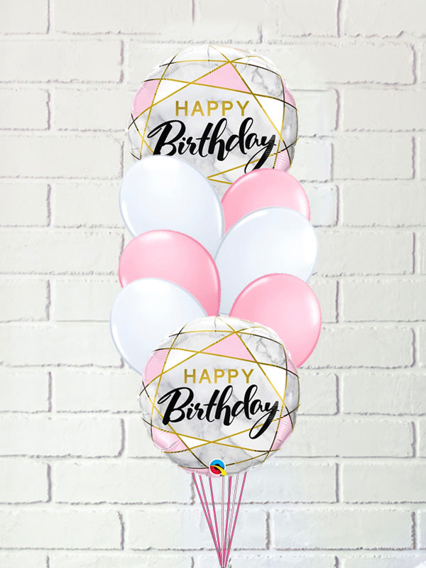 BB04 - Mini Birthday Marble Balloon Bouquet