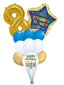 BB7 -Birthday Blocks Balloon Bouquet