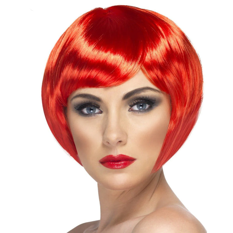 BABE WIG RED SHORT
