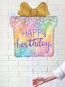 Birthday Present Helium Foil Balloon