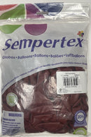DELUXE IMPERIAL RED 11" SEMPERTEX BALLOONS 100CT