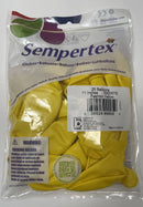 FASHION YELLOW 11" SEMPERTEX BALLOONS 25CT