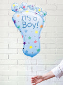 Baby Boy Foot Helium Foil Balloon