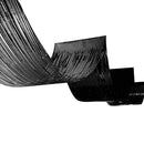 METALLIC CEILING CURTAIN BLACK