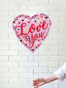 I Love You Helium Foil Balloon