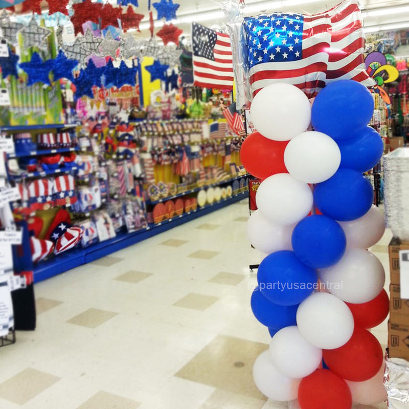 Patriotic Balloon Column