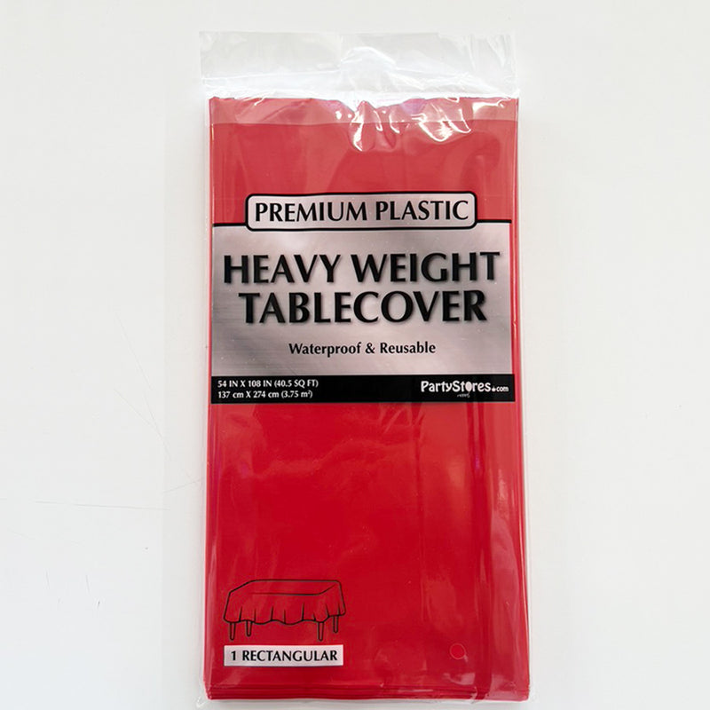 RED HEAVY DUTY TABLECOVER