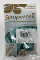 REFLEX AURORA GREEN 18" SEMPERTEX BALLOONS 6CT