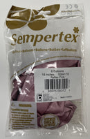 REFLEX PINK 18" SEMPERTEX BALLOONS 6CT