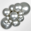REFLEX SILVER 18" SEMPERTEX BALLOONS 6CT