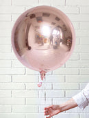 Rose Gold Orbz Helium Foil Balloon