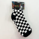 RACING CHECKERED SOCKS BW