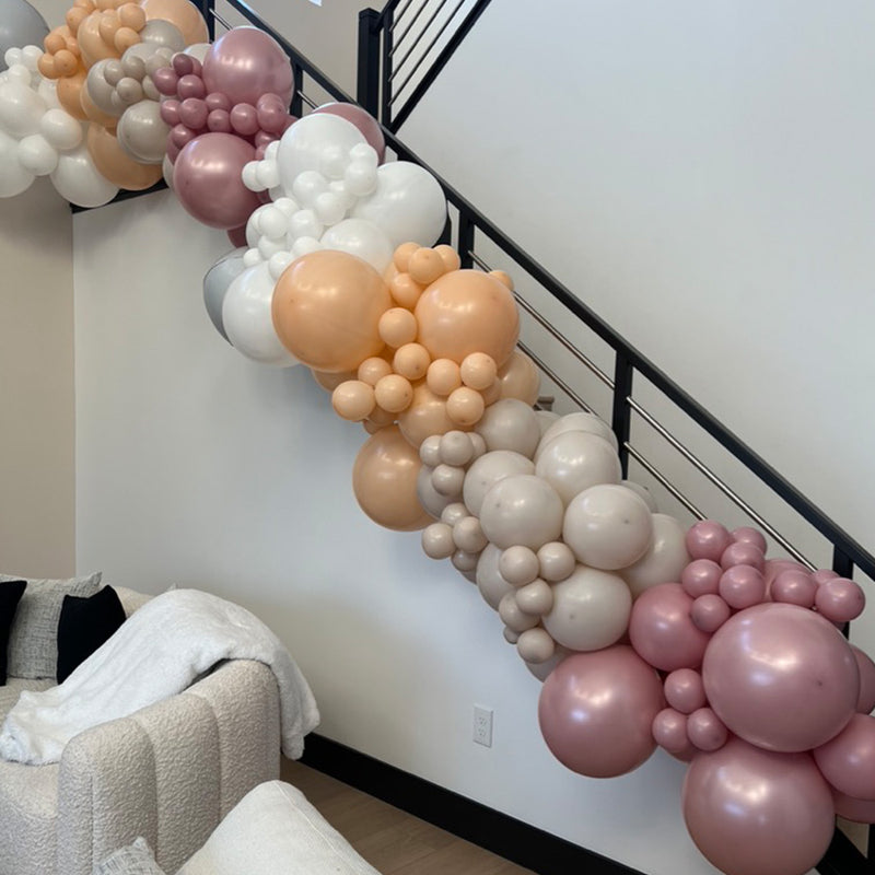 12ft Balloon Garland - Perfect for Stairs