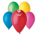 ASST COLORS 12" GEMAR BALLOONS
