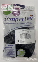 DELUXE BLACK 18" SEMPERTEX BALLOONS 6CT