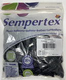 DELUXE BLACK 5" SEMPERTEX BALLOONS 100CT