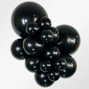DELUXE BLACK 5" SEMPERTEX BALLOONS 100CT