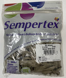 DELUXE WHITE SAND 5" SEMPERTEX BALLOONS 100CT