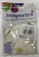 FASHION WHITE 5" SEMPERTEX BALLOONS 100CT