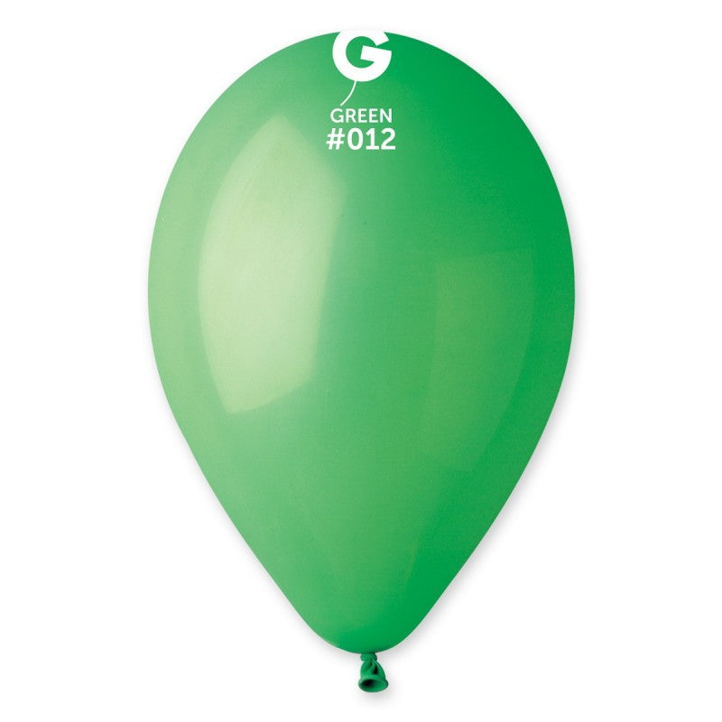 GREEN 12" GEMAR BALLOONS