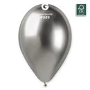SHINY SILVER 12" GEMAR BALLOON