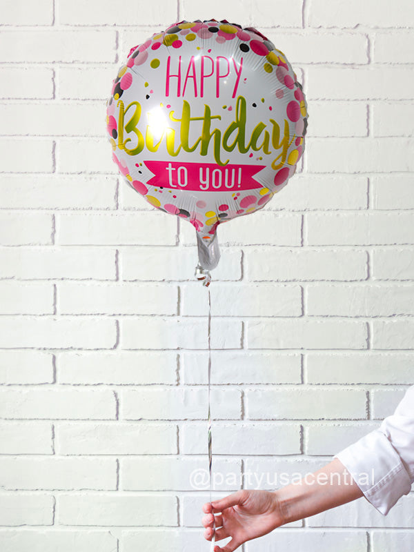 Happy Birthday to You Helium Foil Balloon