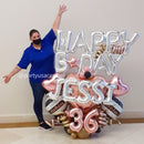 BB15 - Grand Name & Age Marquee Balloon Bouquet