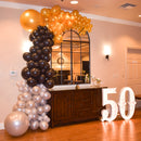 Organic Color Block Balloon Demi Arch