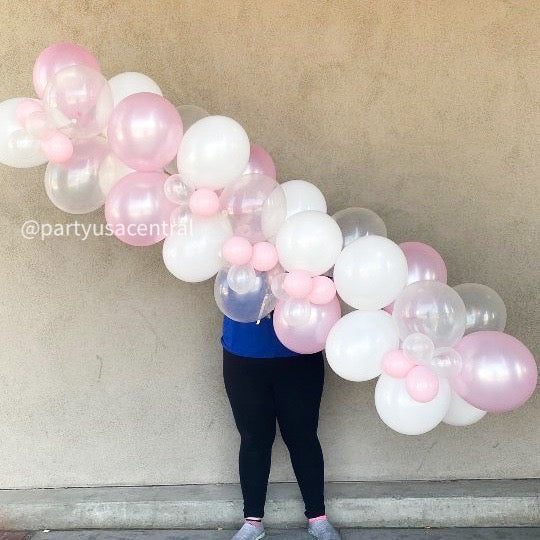 6ft Balloon Garland Sweet Pink - Customize your colors
