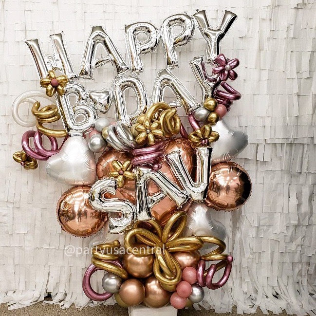 BB15 - Grand Name Marquee Balloon Bouquet