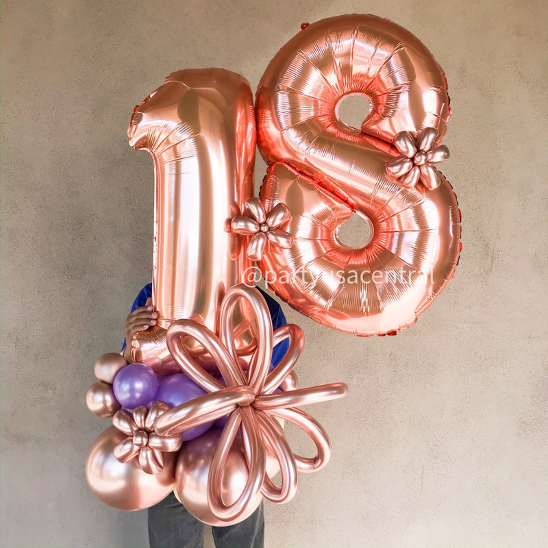 BB13 -18th Birthday Marquee Balloon Bouquet