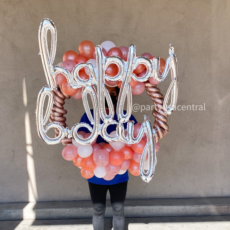 BB18 - Balloon Hoop - Happy Bday
