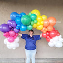 8ft Balloon Rainbow Garland