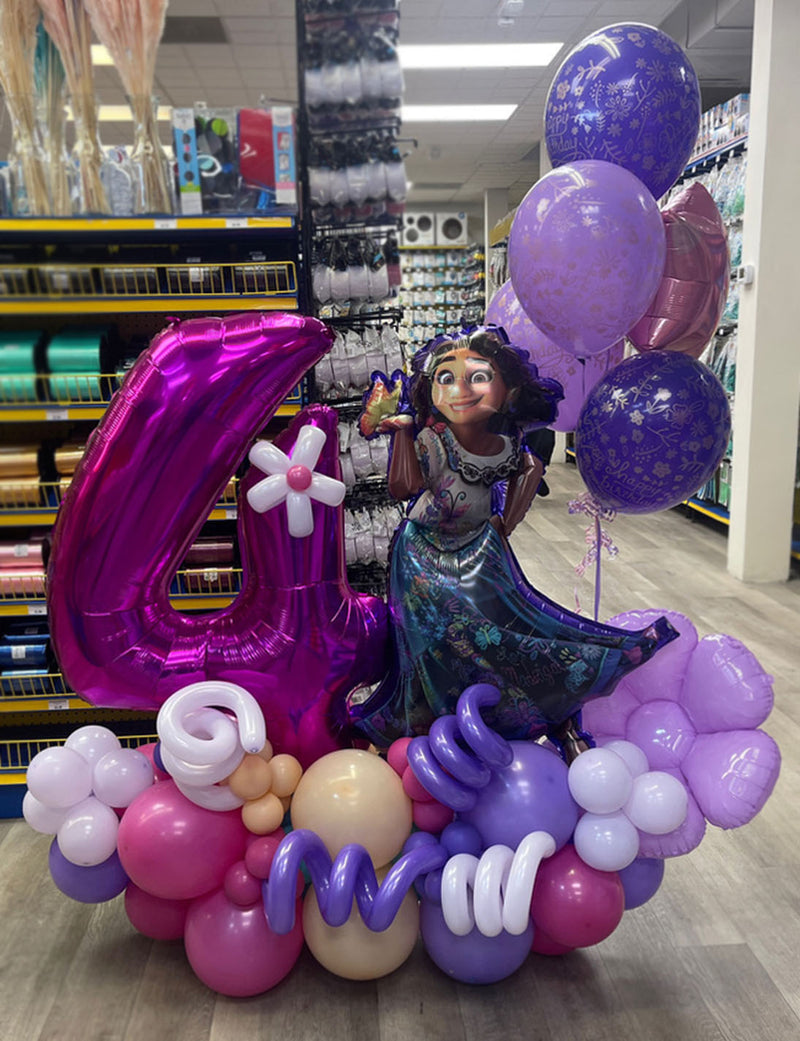 BB13 - Birthday Princess Marquee Balloon Bouquet