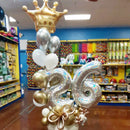 BB13 - Number Marquee Balloon Bouquet with Helium Bouquet ( Pick your Age)
