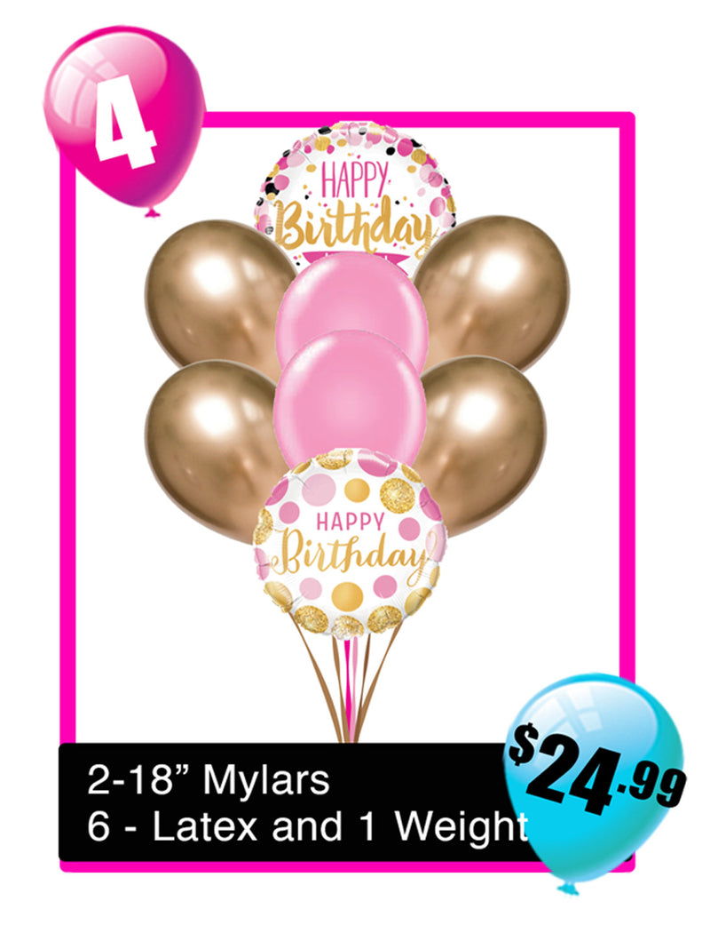 BB04 - Mini Birthday Balloon Bouquet