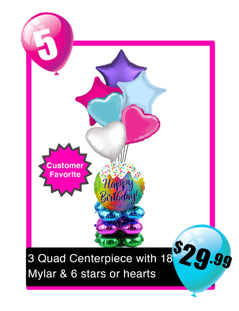 BB05- Balloon Centerpiece Bouquet